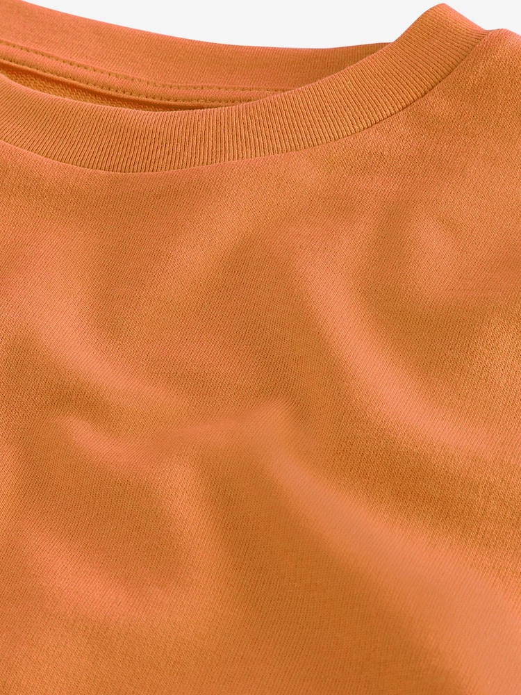 Orange Boxy T-Shirt (3-16yrs) - Image 7 of 7 Orange Boxy T-Shirt (3-16yrs) - Image 7 of 7