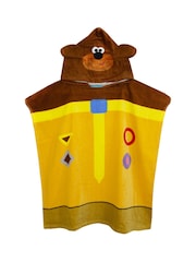 Vanilla Underground Yellow Hey Duggee 100% Cotton Character Towel Poncho - Image 1 of 4