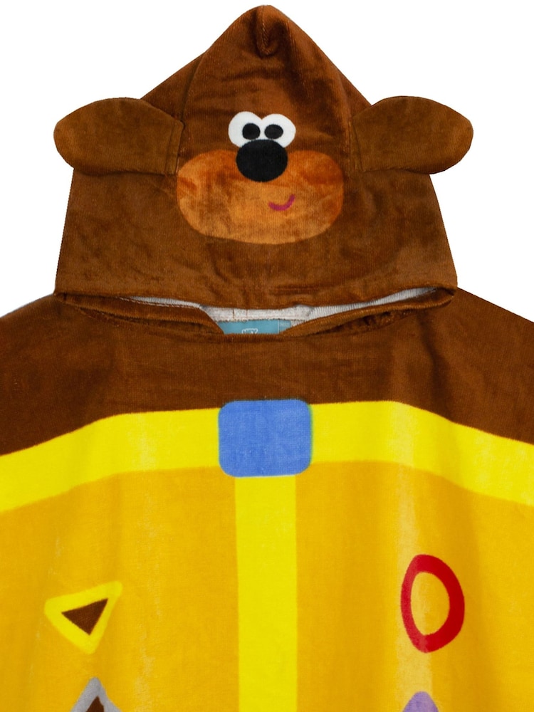 Vanilla Underground Yellow Hey Duggee 100% Cotton Character Towel Poncho - Image 2 of 4