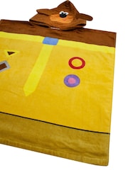 Vanilla Underground Yellow Hey Duggee 100% Cotton Character Towel Poncho - Image 3 of 4