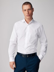 White Easy Care Single Cuff Smart Shirts 5 Pack - Image 4 of 6