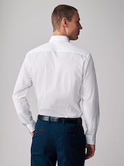 White Easy Care Single Cuff Smart Shirts 5 Pack - Image 5 of 6
