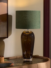 Green Relaxed Linen Lamp Shade - Image 2 of 4