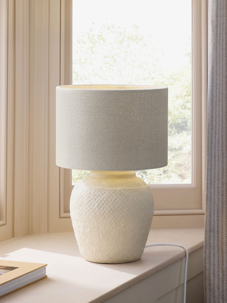 Natural Relaxed Linen Lamp Shade - Image 2 of 4