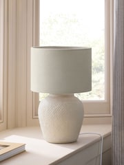 Natural Relaxed Linen Lamp Shade - Image 3 of 4