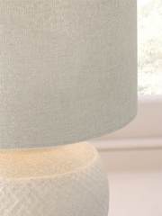 Natural Relaxed Linen Lamp Shade - Image 4 of 4