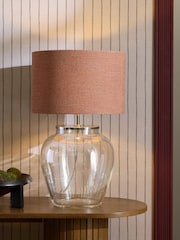 Orange Relaxed Linen Lamp Shade - Image 2 of 4