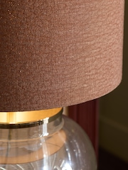 Orange Relaxed Linen Lamp Shade - Image 4 of 4