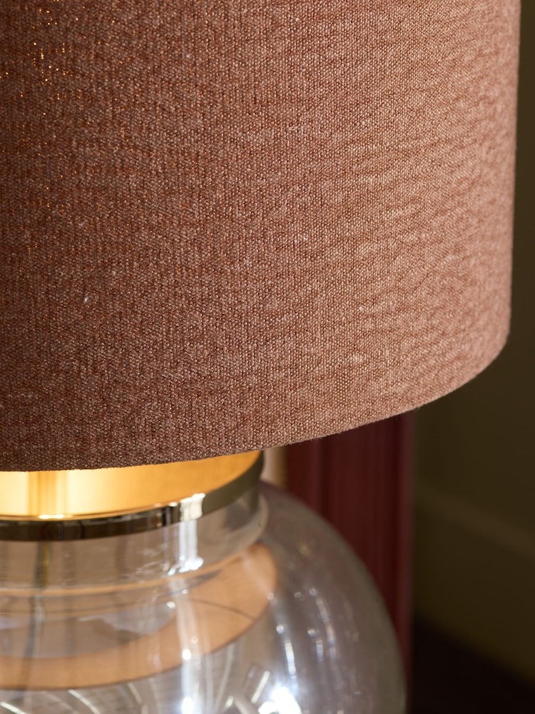 Orange Relaxed Linen Lamp Shade - Image 4 of 4