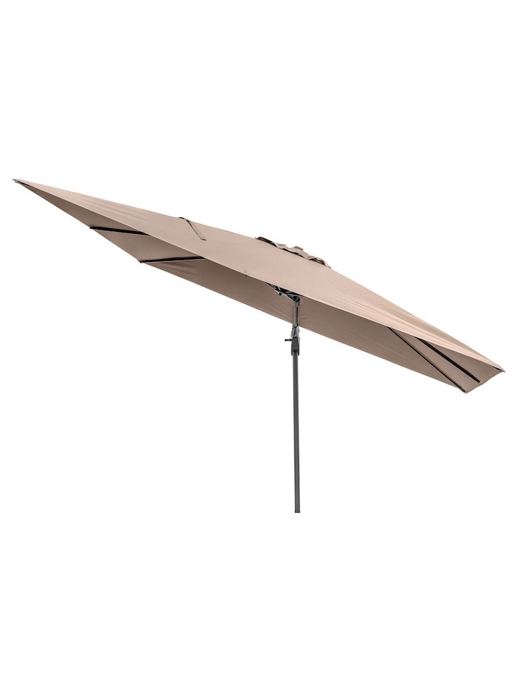 Pacific Cream Taupe Garden Challenger T2 3.5 x 2.6m Oblong Anthracite Parasol - Image 1 of 7