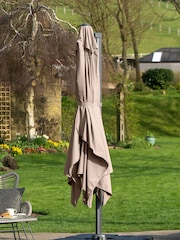Pacific Cream Taupe Garden Challenger T2 3.5 x 2.6m Oblong Anthracite Parasol - Image 2 of 7