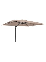 Pacific Cream Taupe Garden Challenger T2 3.5 x 2.6m Oblong Anthracite Parasol - Image 7 of 7