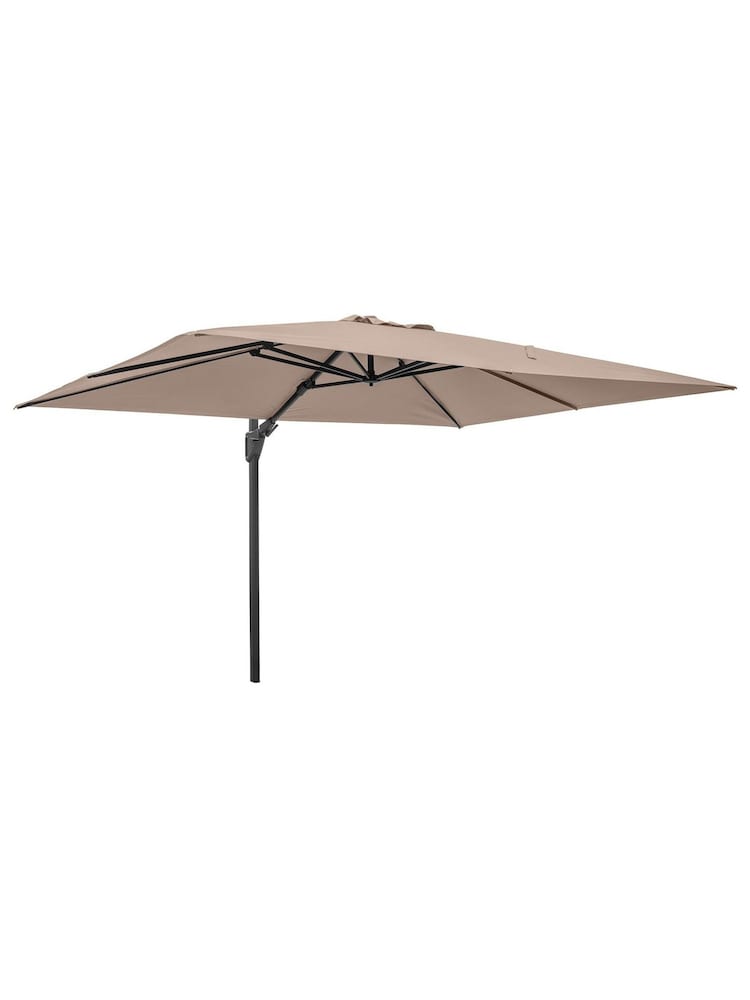 Pacific Cream Taupe Garden Challenger T2 3.5 x 2.6m Oblong Anthracite Parasol - Image 7 of 7