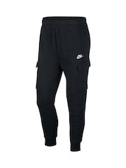 Nike Black Club Cargo Joggers - Image 6 of 7