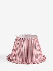 Red Stripe Pleated Lamp Shade - Image 1 of 5