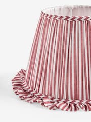 Red Stripe Pleated Lamp Shade - Image 5 of 5