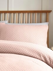 Appletree Pink Santos 100% Cotton Duvet Cover Set - Image 3 of 4
