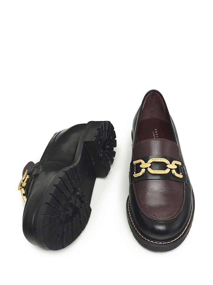 Radley London Cavendish Avenue Colourblock Chunky Chain Loafers - Image 2 of 3 Radley London Cavendish Avenue Colourblock Chunky Chain Loafers - Image 2 of 3