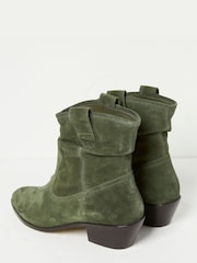 FatFace Green Polly Western Ankle Slouch Boots - Image 3 of 5
