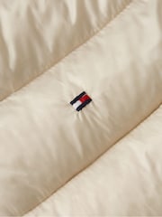 Tommy Hilfiger Cream Padded Midi Coat - Image 9 of 9