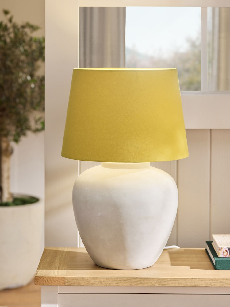 Ochre Yellow Plain Lamp Shade - Image 2 of 5
