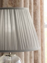 Silver Grey Pleated Lamp Shade - Image 4 of 5
