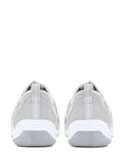 Pavers Grey Floral Pavers Wide Fit Trainers - Image 6 of 6