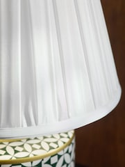 Ivory White Pleated Lamp Shade - Image 3 of 4