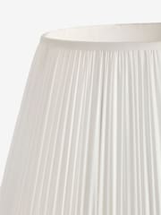 Ivory White Pleated Lamp Shade - Image 4 of 4