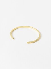 Oliver Bonas Gold Plated Ray Textured Cuff Bracelet - Image 3 of 4
