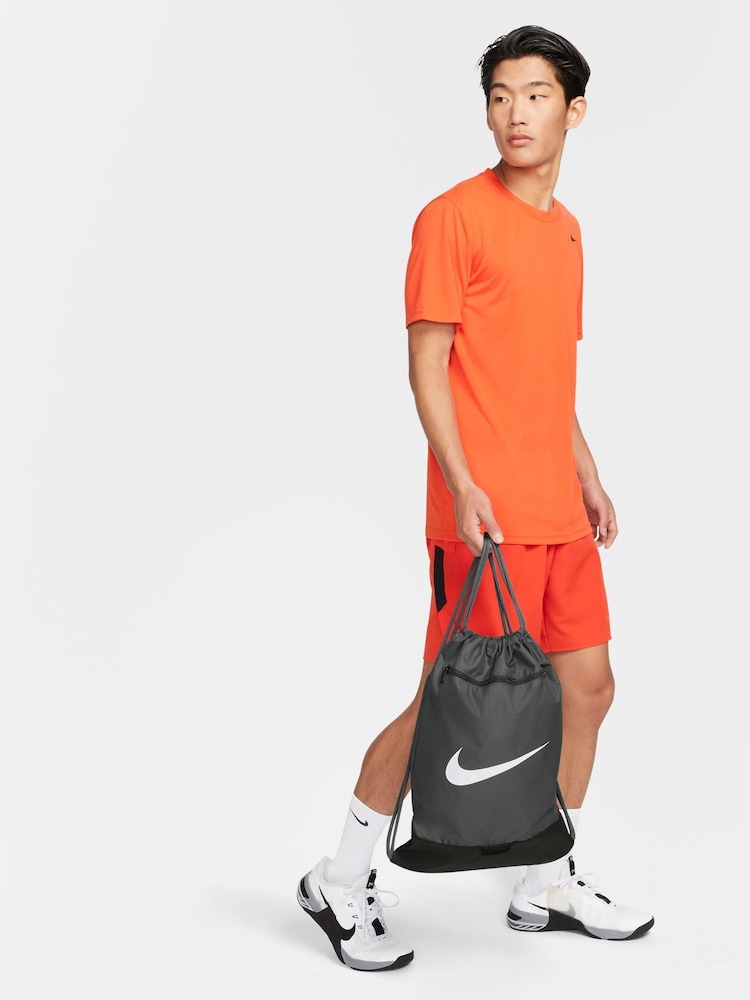 Nike Dark Grey Brasilia Drawstring Bag - Image 2 of 7