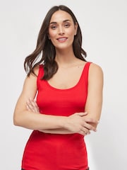 Rojo - Camiseta de tirantes anchos - Imagen 1 de 4