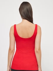 Rojo - Camiseta de tirantes anchos - Imagen 2 de 4