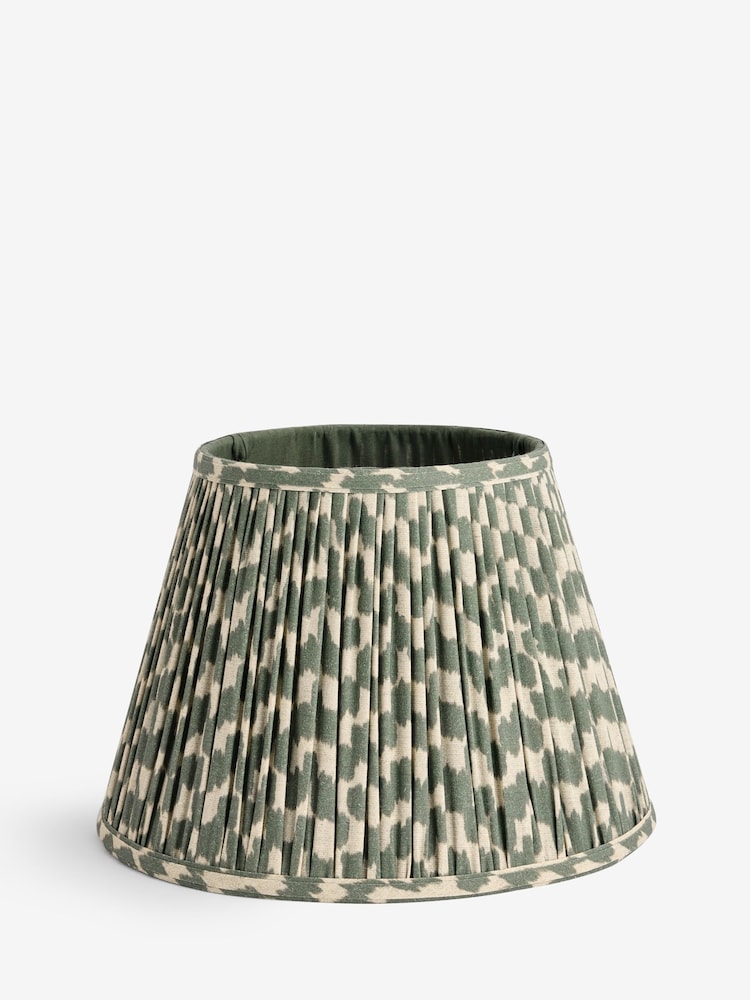 Green Mosaic Pleated Lamp Shade - Image 1 of 7