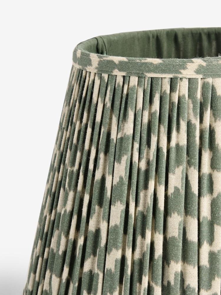 Green Mosaic Pleated Lamp Shade - Image 7 of 7
