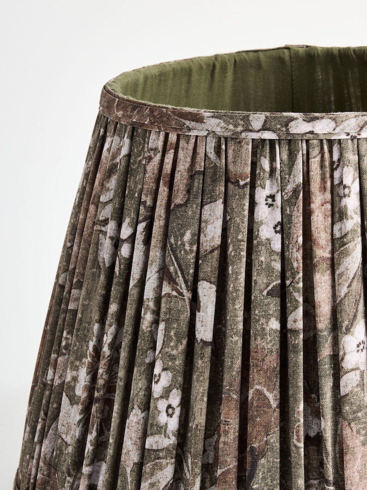 Green Pleated Lamp Shade - Image 5 of 5