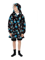 Vanilla Underground Dark Black Sonic All-Over Print Blanket Hoodie - Image 4 of 8