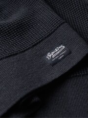 Superdry Blue Textured Crew Knit Jumper - Image 4 of 7