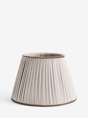Natural Velvet Pleated Lamp Shade - Image 1 of 5