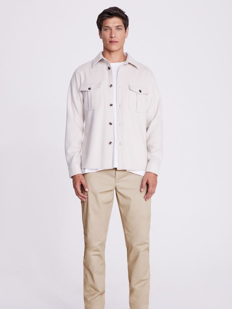 MOSS Natural Tailored Chino Trousers - Image 2 of 4
