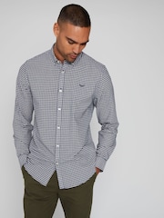 Threadbare Blue 100% Cotton Long Sleeve Check Shirt - Image 1 of 4