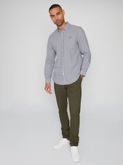 Threadbare Blue 100% Cotton Long Sleeve Check Shirt - Image 3 of 4