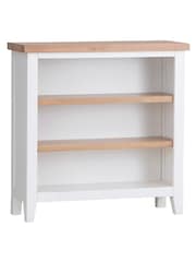K Interiors White Oak Windsor Solid Wood Small Wide Bookcase - Image 2 of 5