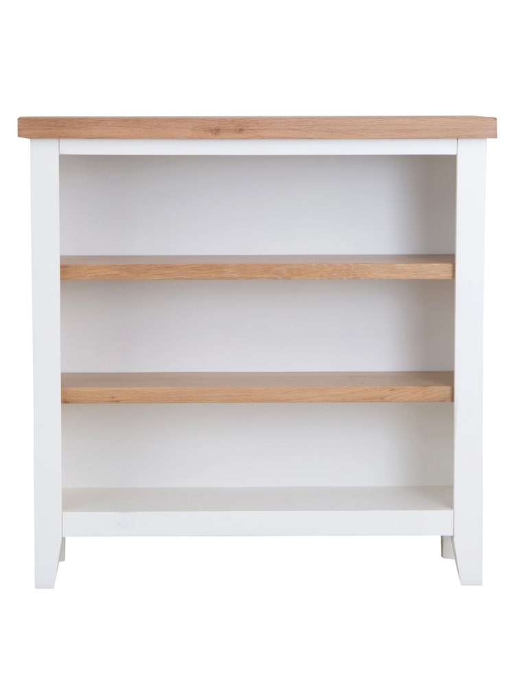 K Interiors White Oak Windsor Solid Wood Small Wide Bookcase - Image 5 of 5