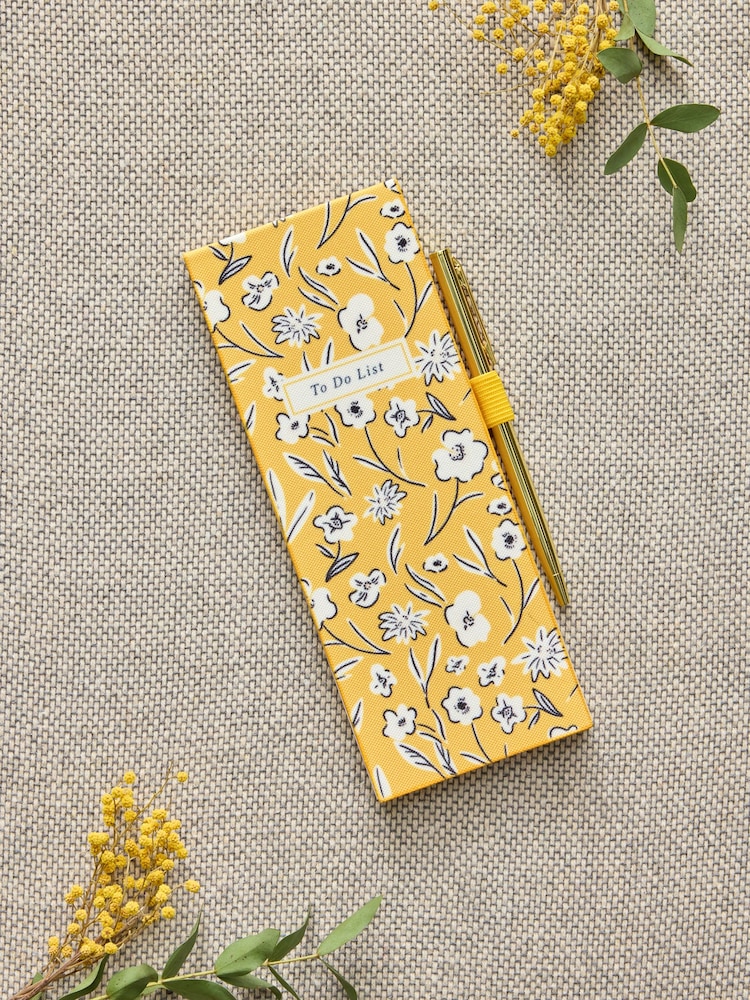 Mustard Yellow Floral To Do List - Image 1 of 5