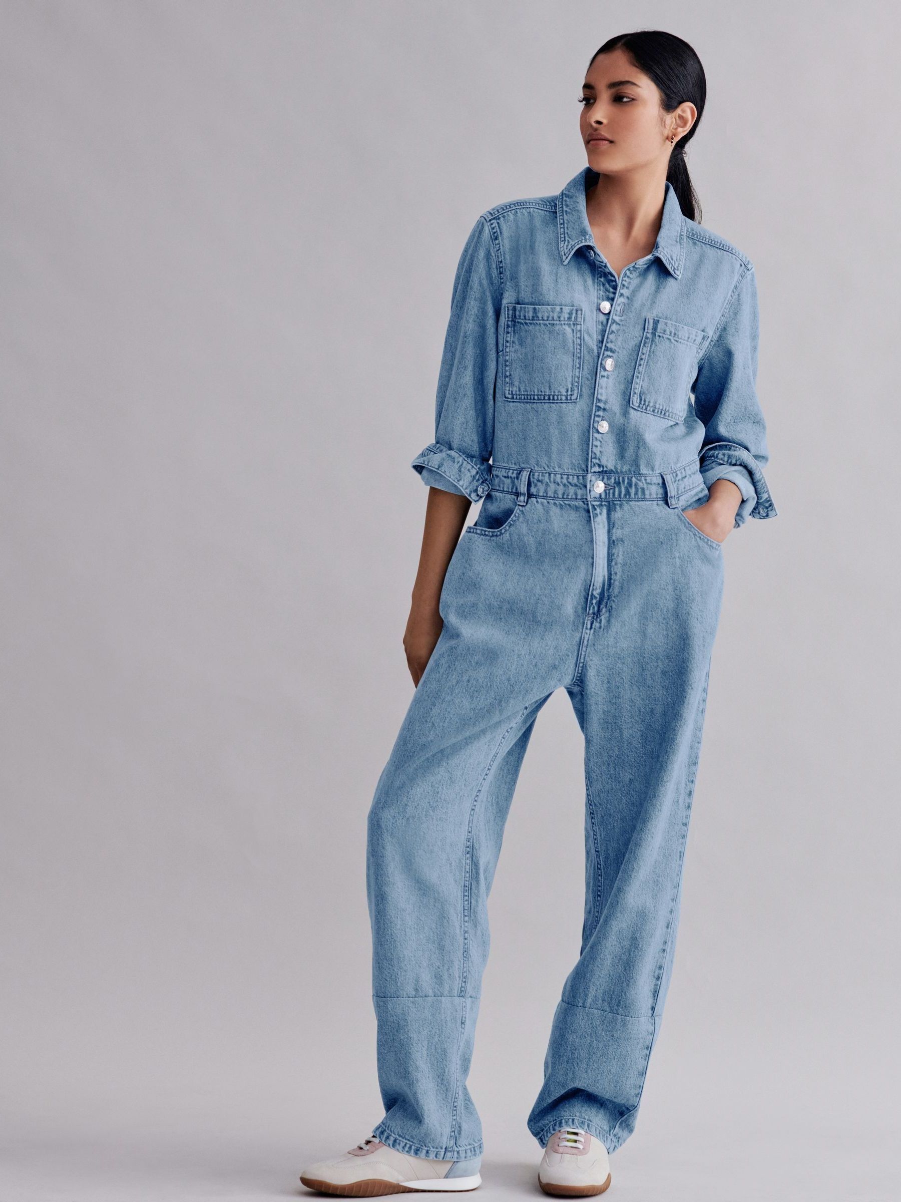 Next denim jumpsuit clearance
