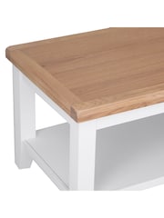 K Interiors White Oak Windsor Solid Wood Small Coffee Table - Image 3 of 5