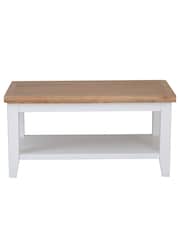 K Interiors White Oak Windsor Solid Wood Small Coffee Table - Image 5 of 5
