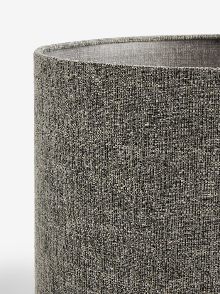 Charcoal Grey Tweedy Lamp Shade - Image 5 of 5 Charcoal Grey Tweedy Lamp Shade - Image 5 of 5