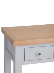 K Interiors Grey Oak Windsor Solid Wood Dressing Table - Image 4 of 6